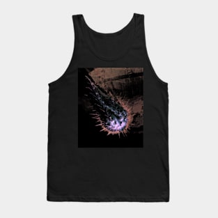 Digital collage and special processing. Fist full of spikes. Horror, bizarre. Desaturated, red and blue. Tank Top